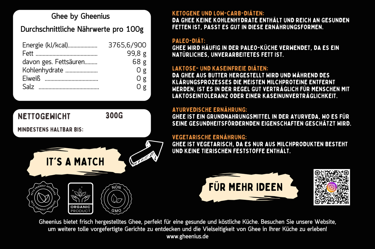 Original Gheenius Ghee Natural